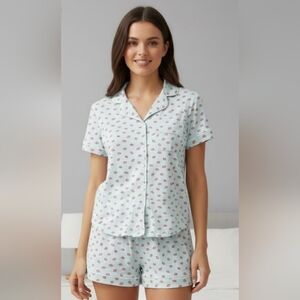 NEW! Kate Spade Blue Glow pajamas sz small NWT